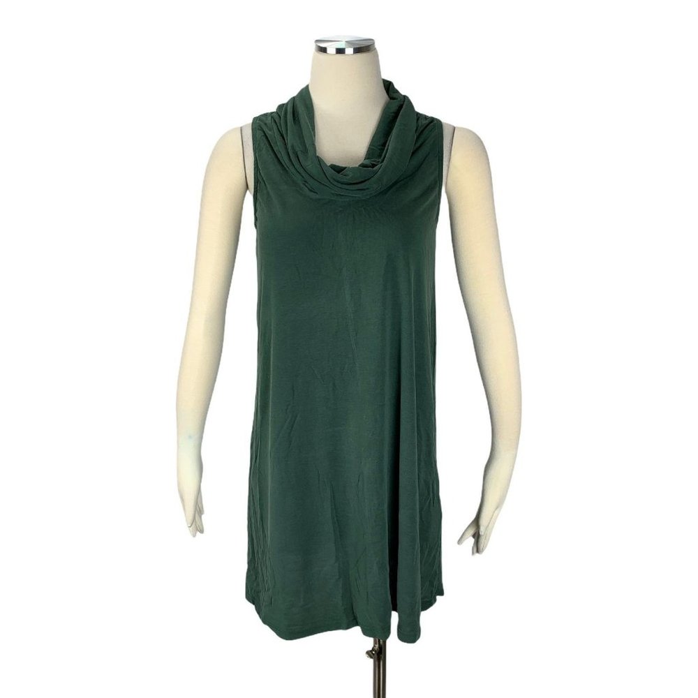Antropologie Everly Cowl Neck Green Dress Small DR